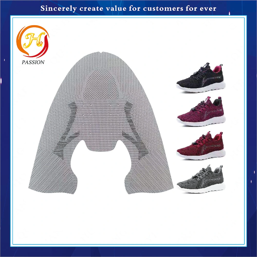 Customized Knitted Fabric Shoes Upper Vamp Sports Breathing Sneaker Upper Knit Shoes Ladies Fly Knitted Shoe Uppers