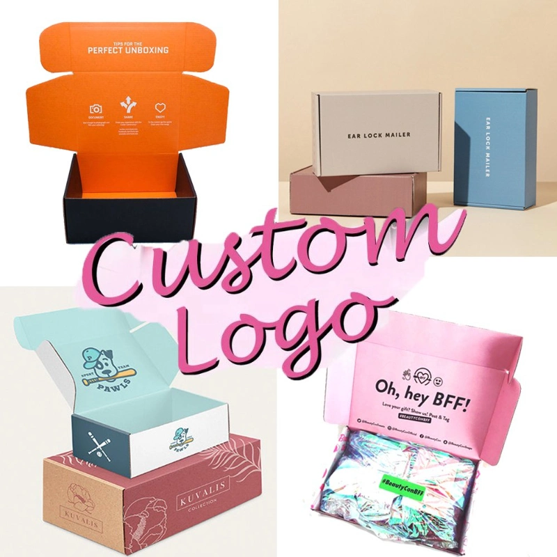 Custom Design Printed Luxury Corrugated Cardboard Garment Clothing Carton Box