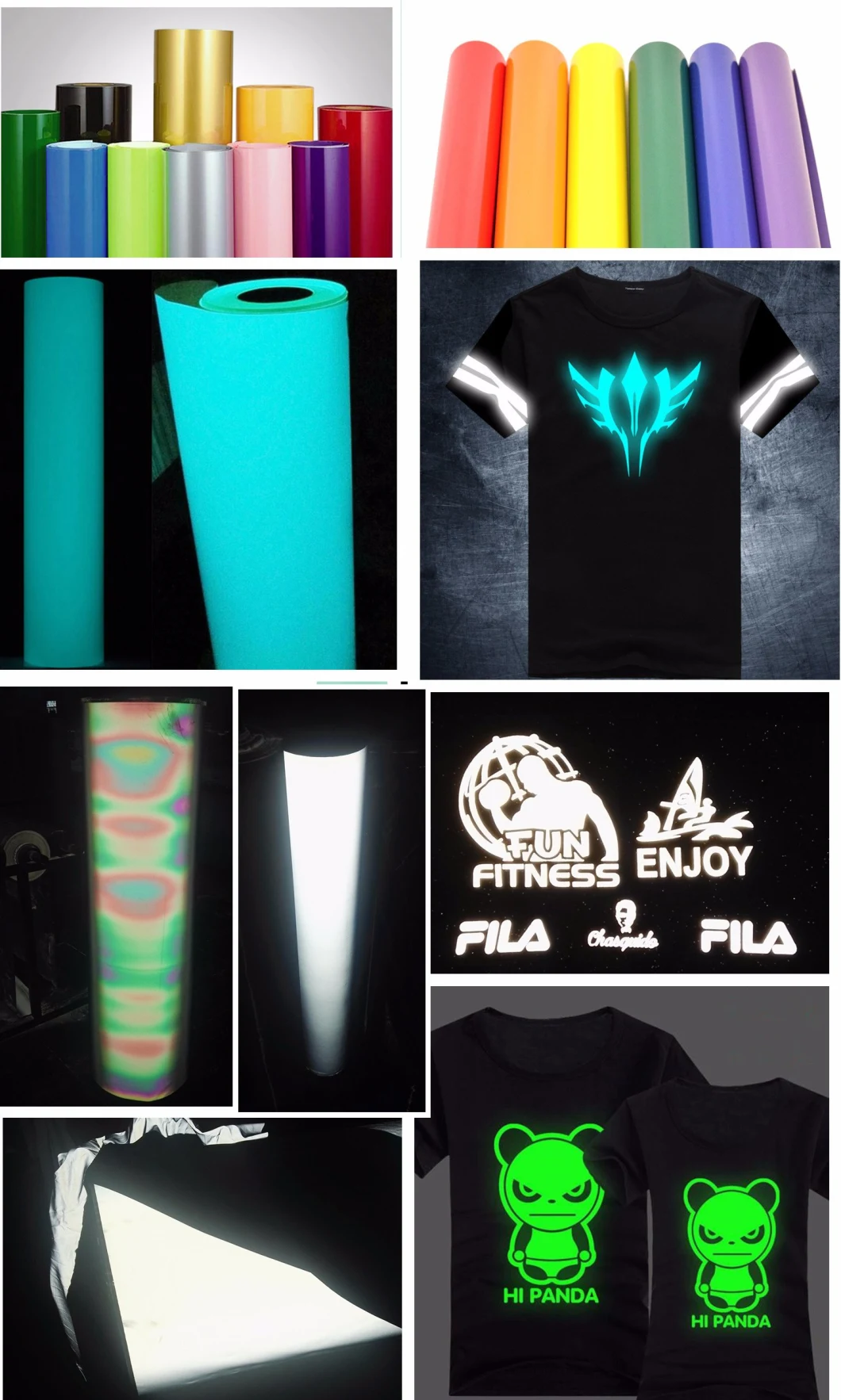 TPU Rainbow Colorful Reflective Heat Transfer Film for Clothing and Sports Wear