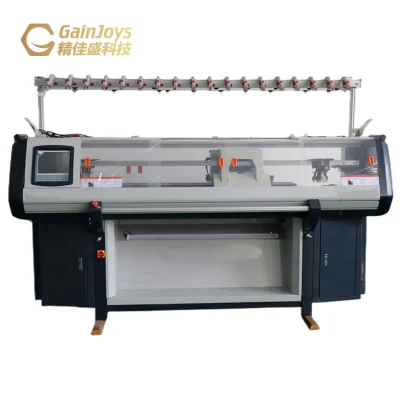 Gainjoys Collar Knitting Machine Máquina de tricô plana para Flyknitting Sapato Superior Plana Elástica Ear Loop Máquina de tricô