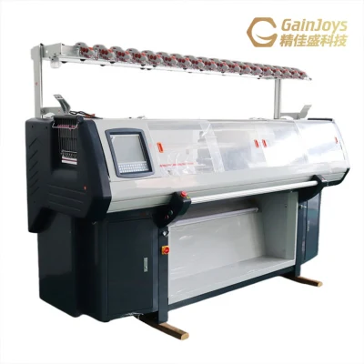 Gainjoys máquina de tricô computadorizada para suéter plano máquina de tricô de crochê de alta velocidade máquina de cabedal de sapato de malha